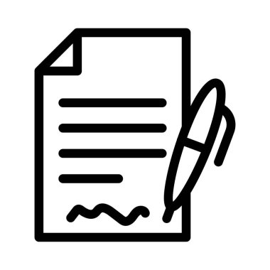 dosya vektörü ince çizgi simgesi 