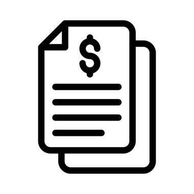 sayfa vektörü ince çizgi simgesi 