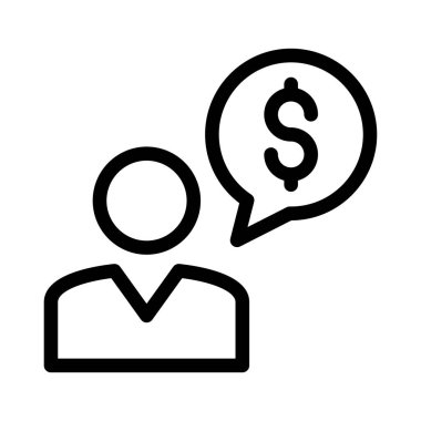 kullanıcı vektörü ince çizgi simgesi 