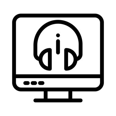 vektör ince çizgi simgesini destekle 