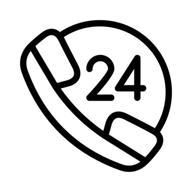 telefon vektörü ince çizgi simgesi 