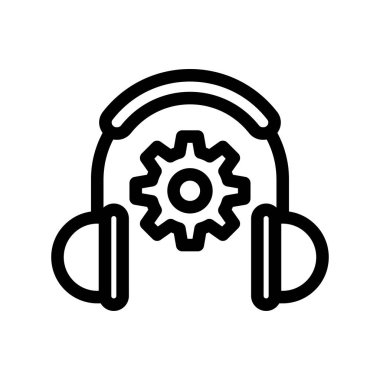 servis vektörü ince çizgi simgesi 