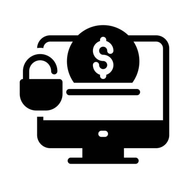 vektör düz simgesini öde 