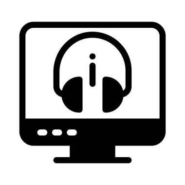 destek vektörü glyph düz simgesi 