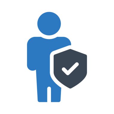 Güvenli vektör renk simgesi