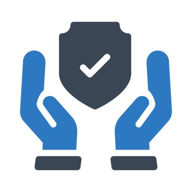 Güvenli vektör renk simgesi