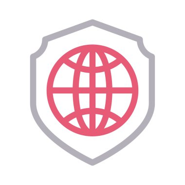 güvenli düz çizgi simgesi