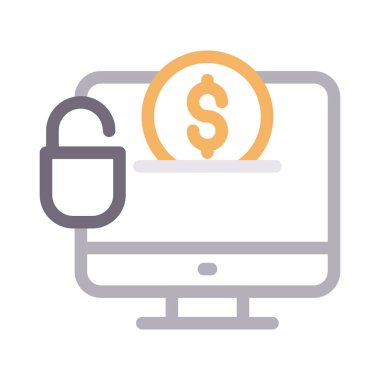 düz renk çizgisi simgesini öde