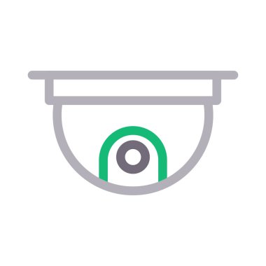 güvenlik düz çizgi simgesi