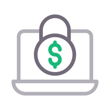 Dolar düz çizgi simgesi