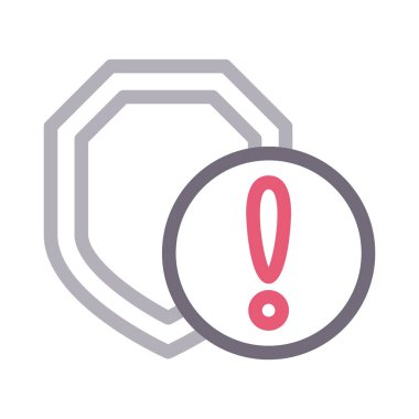 uyarı düz çizgi simgesi