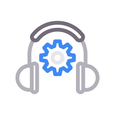 servis düz renk çizgisi simgesi