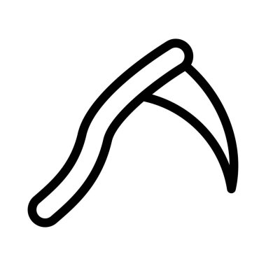 tehlike vektörü ince çizgi simgesi