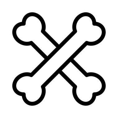 kurukafa vektörü ince çizgi simgesi