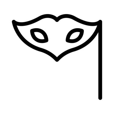 karnaval vektörü ince çizgi simgesi