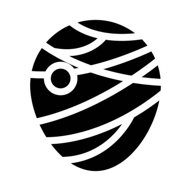 Zombi vektör simgesi düz simge