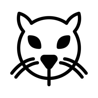 hayvan vektör simgesi düz simge