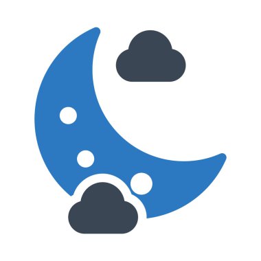 gece vektörü renk simgesi