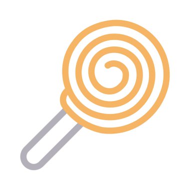 Şeker vektörü düz renk simgesi