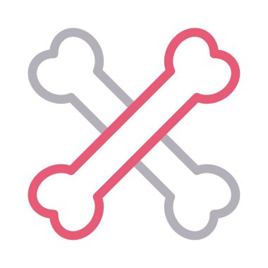 kafatası vektörü düz renk simgesi