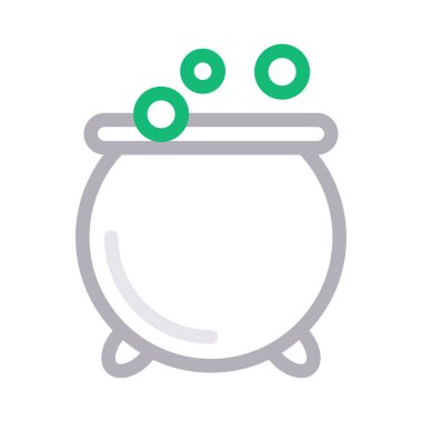 cadı vektör düz renk simgesi