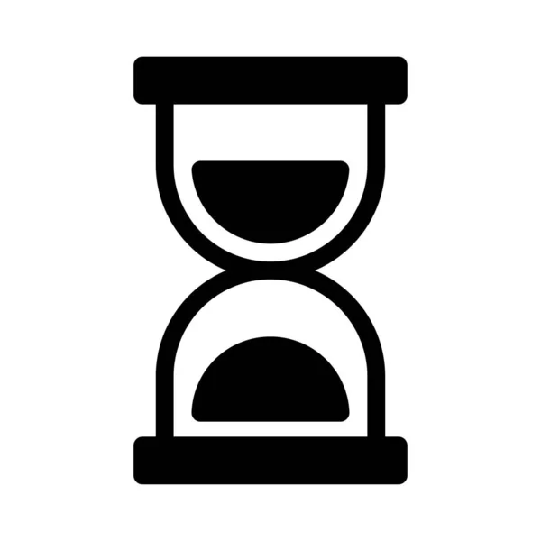 Stopwatch Vector Glyph Platte Pictogram — Stockvector