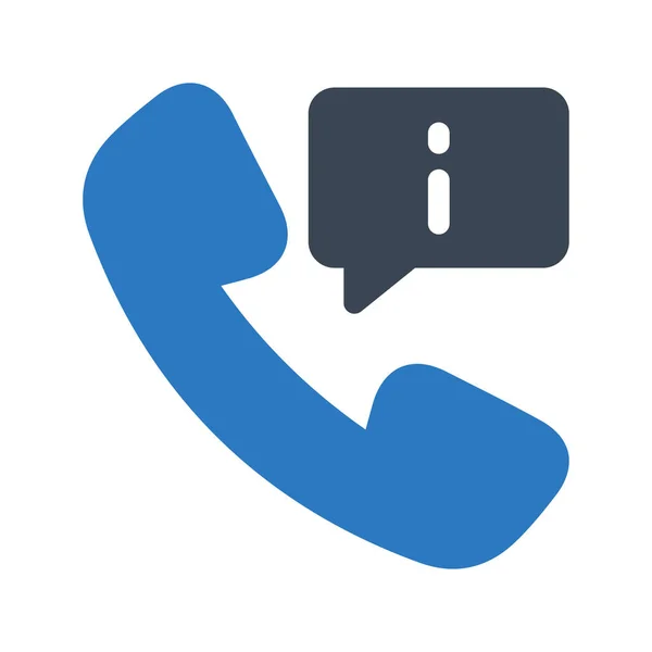 Phone Vector Glyph Color Icon — Stock Vector