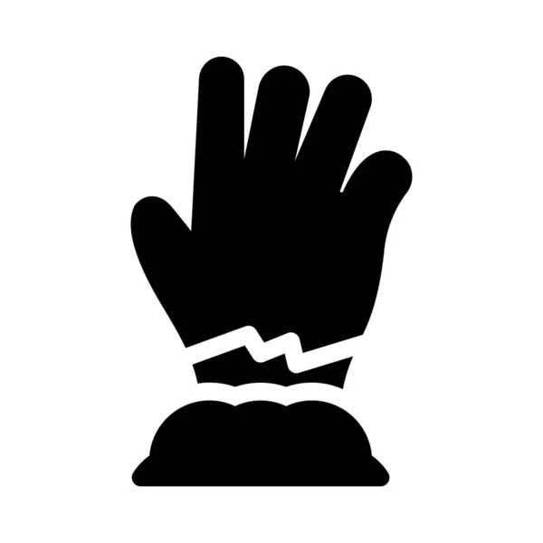 Hand Vector Hiëroglief Plat Pictogram — Stockvector