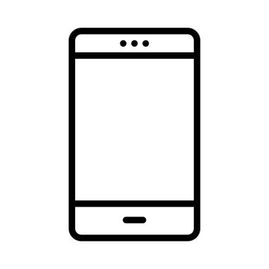 telefon vektörü ince çizgi simgesi