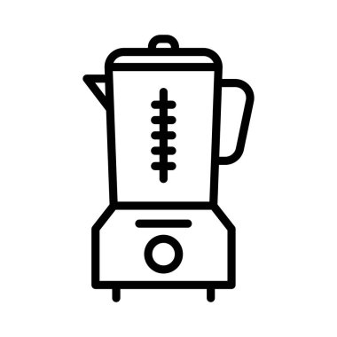 Karıştırıcı vektör ince çizgi simgesi