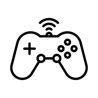 denetleyici vektör ince çizgi simgesi