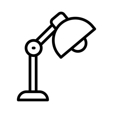 ampul vektörü ince çizgi simgesi