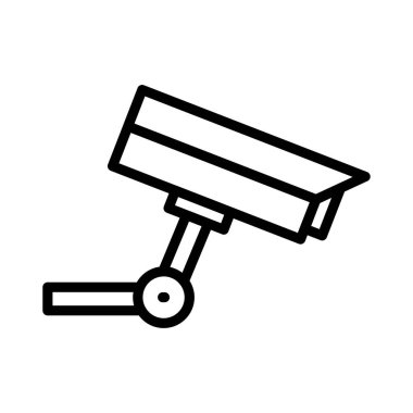 kamera vektörü ince çizgi simgesi