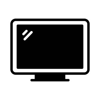 LCD vektör düz simge