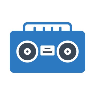 müzik vektörü renk simgesi