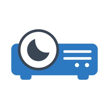 Beamer vektör renk simgesi