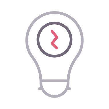 ışık vektörü düz çizgi simgesi