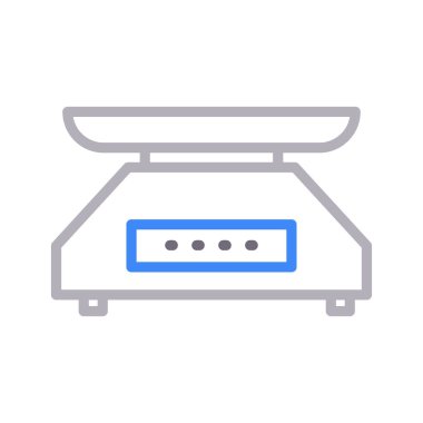 makine vektörü düz çizgi simgesi