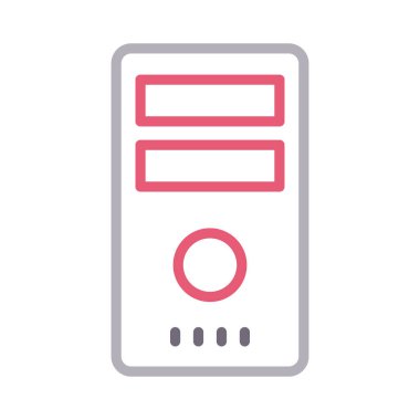 bilgisayar vektörü düz çizgi simgesi