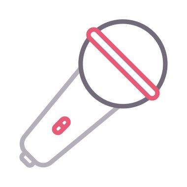 hoparlör vektörü düz çizgi simgesi