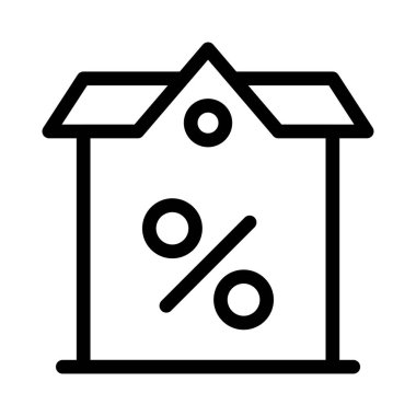 ev vektörü ince çizgi simgesi