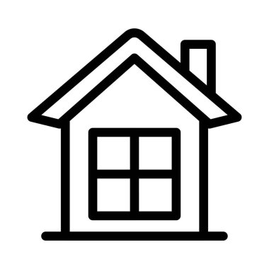 pencere vektörü ince çizgi simgesi