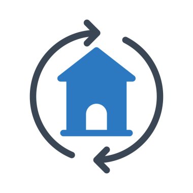 ev vektörü renk simgesi