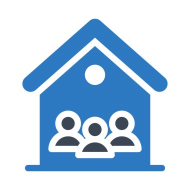 aile vektörü renk simgesi