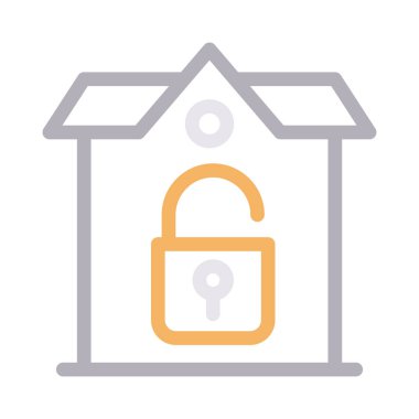 vektör düz çizgi simgesini aç