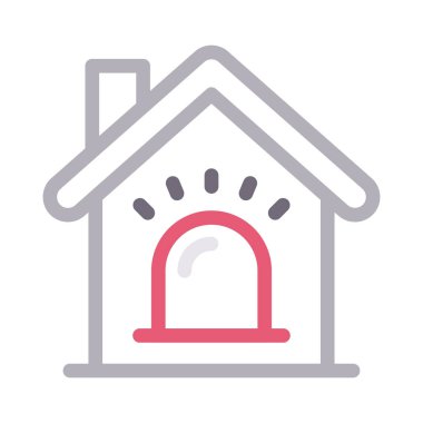 acil vektör düz çizgi simgesi