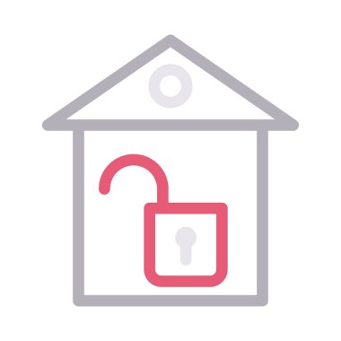 vektör düz çizgi simgesini aç