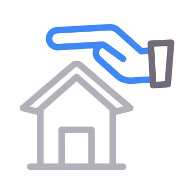 sigorta vektörü düz çizgi simgesi