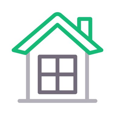 pencere vektörü düz çizgi simgesi