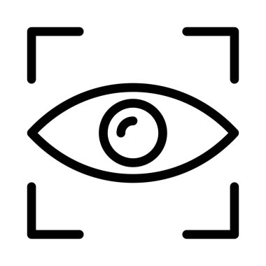 odaklanmak vektör ince çizgi simgesi